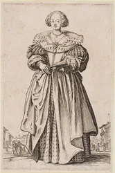 Dame mit einem Fächer, aus der Serie „Der Adel von Lothringen“