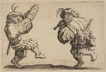 Die Tänzer mit Flöte und Tamburin