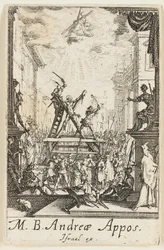 Martyrium des Heiligen Andreas, Platte drei aus Die Martyrien der Apostel