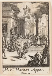 Martyrium des Heiligen Matthäus, Platte dreizehn aus Die Martyrien der Apostel