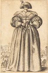 Maskierte Edelfrau