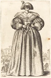 Maskierte Edelfrau