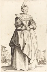 Edle Frau mit kleinem Hut, ca. 1620-1623