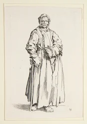 Einäugige Frau, aus Die Bettler (La borgnesse)