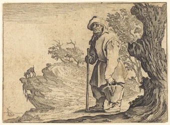 Bauer mit Sack