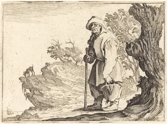 Bauer mit Sack