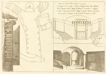 Plan und Aufriss der Kirche der Heiligen Geburt