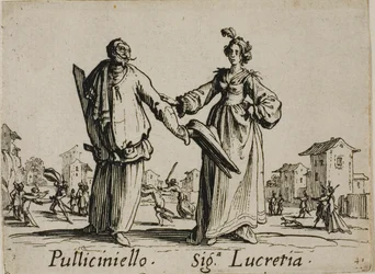Pulliciniello - Signora Lucretia, Platte 9 aus Balli di Sfessania