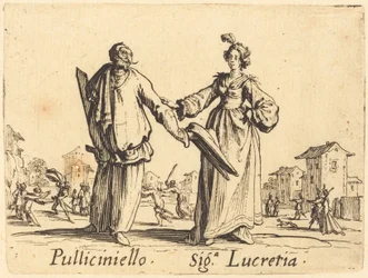 Pulliciniello und Siga. Lucretia