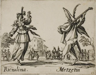 Riciulina - Metzetin, Tafel 8 aus Balli di Sfessania