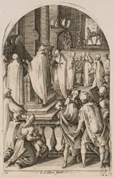 Der heilige Basilius zelebriert das Messopfer, aus der Serie „Bilder aus Rom“