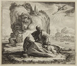 Der heilige Johannes auf der Insel Patmos