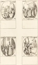 St. Simeon Salus; Die Heimsuchung; Ablegen der Kleider der Jungfrau; St. Hiacintus