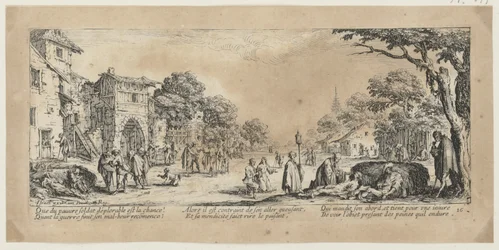 Sterbende am Straßenrand, Blatt 16 der Folge „Grauen des Krieges“
