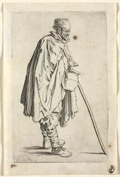 Die Bettler: Bettler mit Topf, ca. 1623