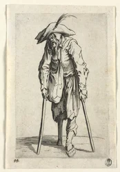 Die Bettler: Bettler mit Holzbein