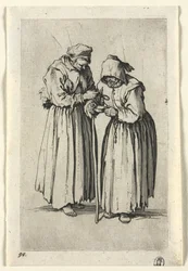 Die Bettler: Zwei Bettlerinnen