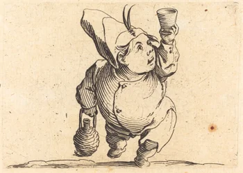 Der Trinker, Vorderansicht
