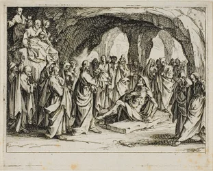 Die Auferstehung des Lazarus, aus dem Neuen Testament