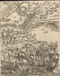 Die Belagerung von La Rochelle [Platte 11 von 16; Set umfasst 1952.8.97-112]