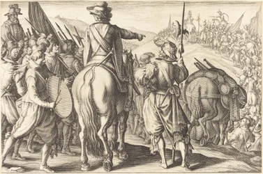 Die Truppen auf dem Marsch, ca. 1614