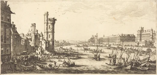 Ansicht des Louvre