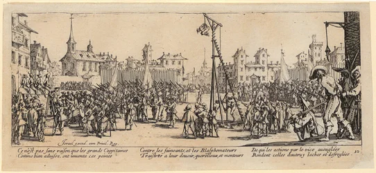 Wippgalgen, Blatt 10 der Folge "Die Grauen des Krieges"