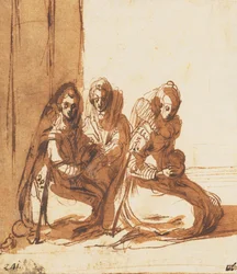Sitzende Frauen