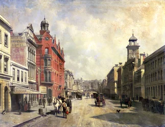 Ansicht der Queen Street, Auckland
