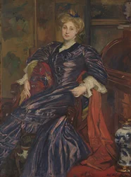 Porträt von Mrs Emily Montgomery-Lang, 1911