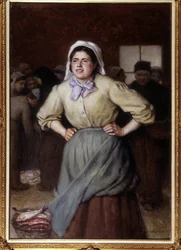 La cancalaise - Gemälde von Jacques Eugene Feyen (1815-1908)