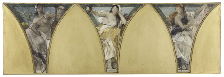 Skizze für das Pariser Rathaus: Languedoc. Gascogne. Lyonnais, ca. 1888