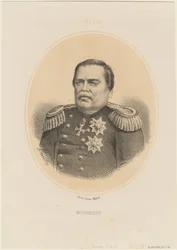 Porträt von Graf Nikolay Muravyov-Amursky 1809-1881, 1865