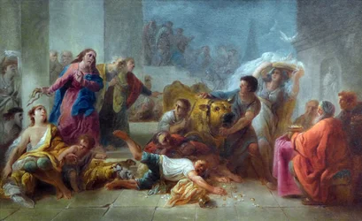 Christus vertreibt die Händler aus dem Tempel