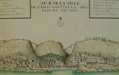 Die Stadt Saint Jago (Santiago) auf Kap Verde