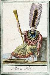 König von Tahiti - in „Enzyklopädie der Reisen“ von J. Grasset Saint-Sauveur