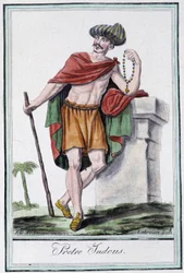 Hindupriester - in „Enzyklopädie der Reisen“ von Grasset Saint Sauveur, ed. Paris 1796