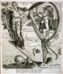 17. Jahrhundert gravierte Illustration aus einer Sammlung von Sprichwörtern. Paris 1657-1663. Von Jacques Lagniet