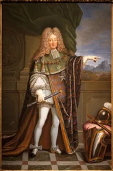 Ganzkörperporträt des Marschalls von Tesse (René Mans, Graf von Tesse)
