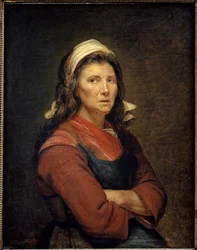 Eine Gärtnerin. Gemälde von Jacques Louis David