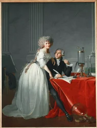 Antoine Laurent Lavoisier und Ehefrau, französischer Chemiker während der Französischen Revolution hingerichtet