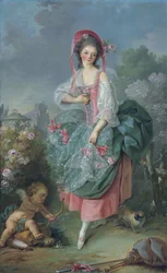 Ballerina Marie-Madeleine Guimard 1743-1816 als Terpsichore