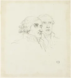 Studien für die Verteilung der Adler: Der Archi-Kanzler, Cambacérès und der Archi-Schatzmeister, Lebrun