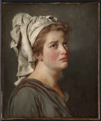 Junge Frau mit Turban