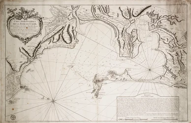 Hydrographische Karte der Bucht von Cádiz