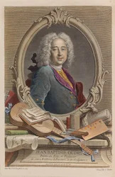 Porträt von Jean-Baptiste Oudry 1686-1755, 1755