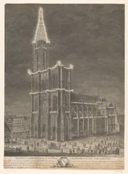 Ansicht der Kathedrale von Straßburg (Représentation de l