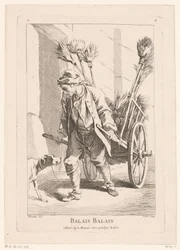 Straßenverkäufer mit Besen (Balais Balais) (Cris de Paris) (Straatverkopers van Parijs)