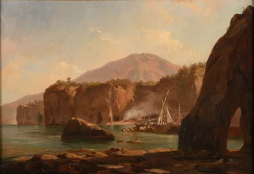 Grotten und Klippen am Meer
