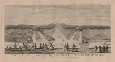 Das Schloss vom Kanal in Rambouillet